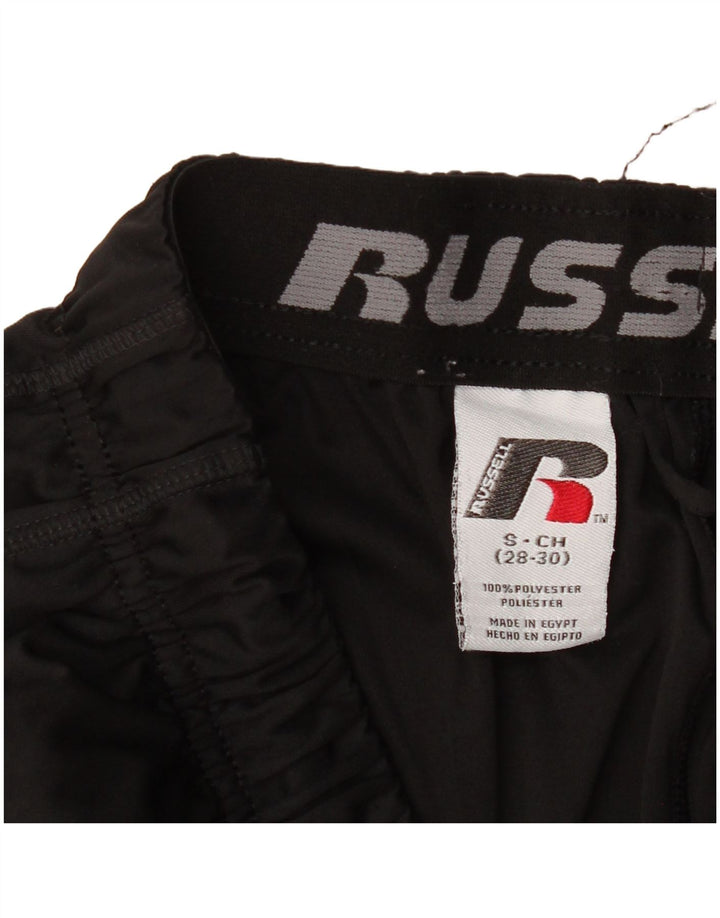 RUSSELL ATHLETIC Pantaloni scurți sport Dri-Power pentru bărbați, poliester negru mic