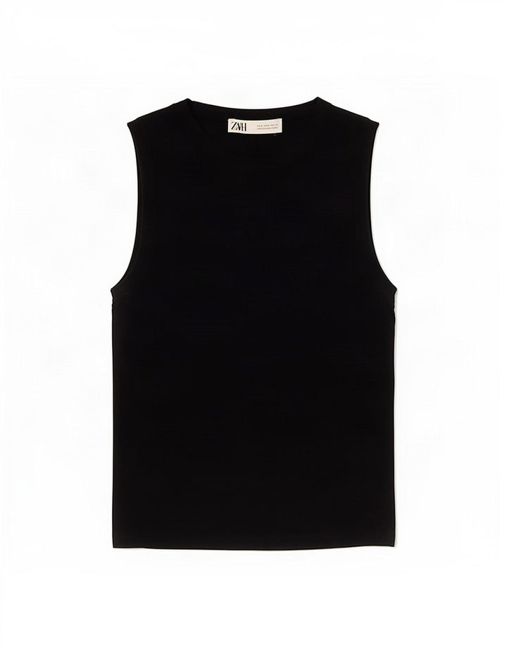 Vest Vest Top Femei Zara UK 8 Small Bleumarin
