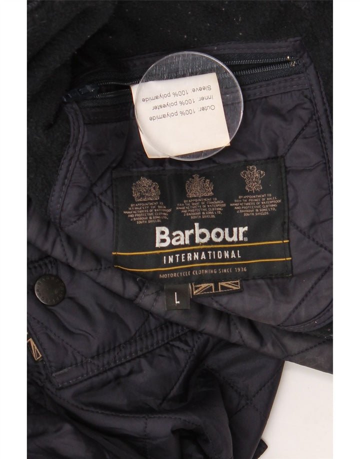Jachetă matlasată pentru bărbați Barbour UK 40 Poliamidă mare albastru bleumarin