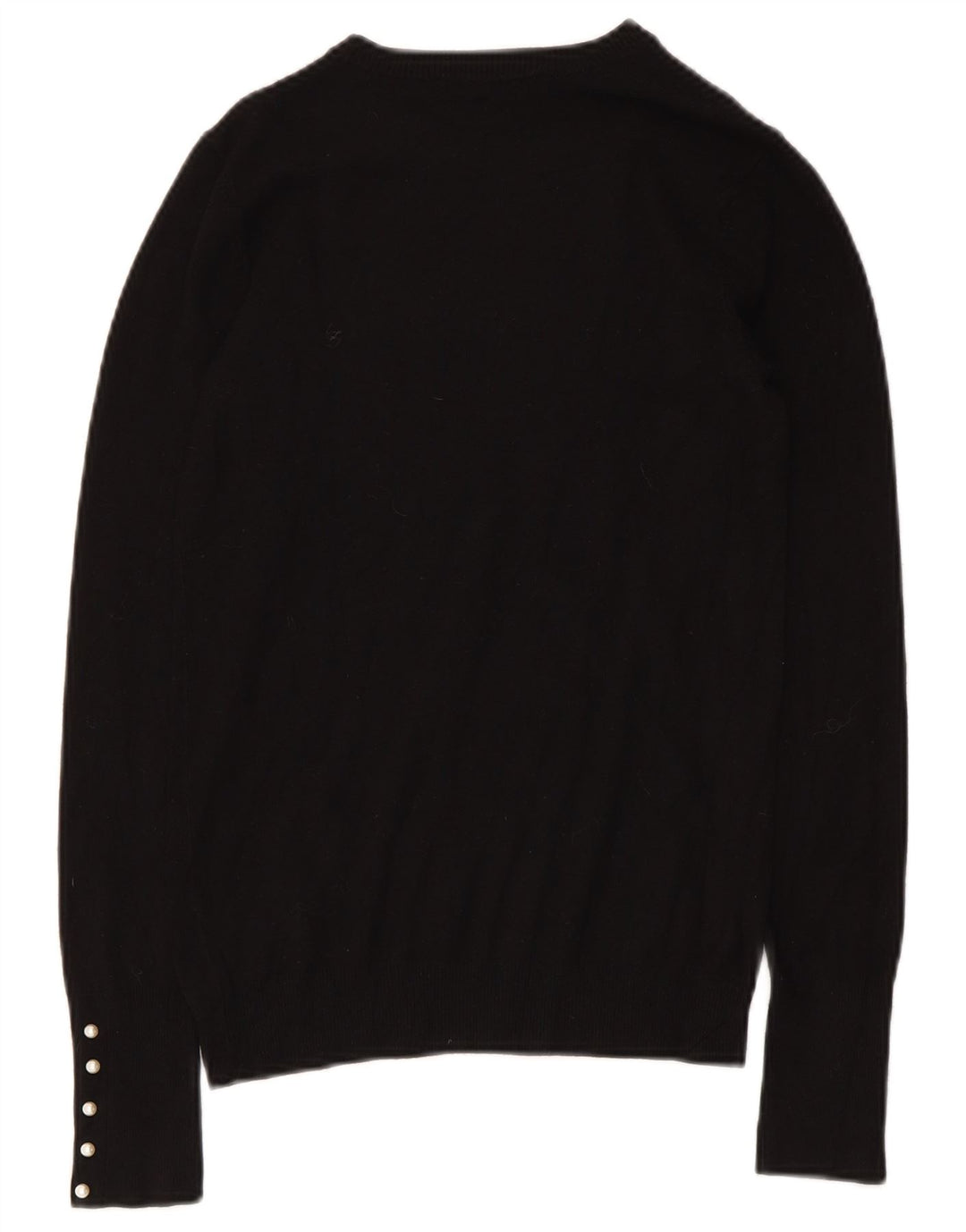 Pulover pentru femei cu gât de barcă Zara UK 8 Mic Negru