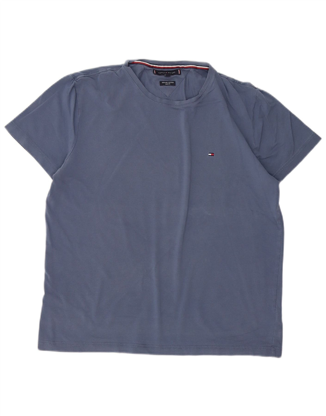 TOMMY HILFIGER Tricou Slim Fit pentru femei UK 18 XL Bumbac albastru