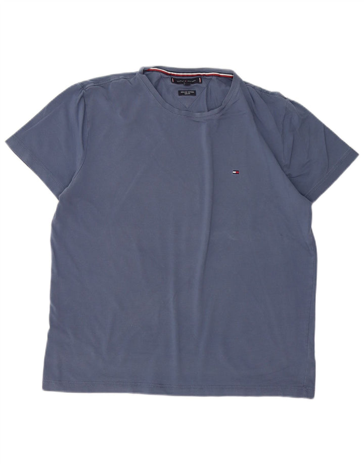 TOMMY HILFIGER Tricou Slim Fit pentru femei UK 18 XL Bumbac albastru