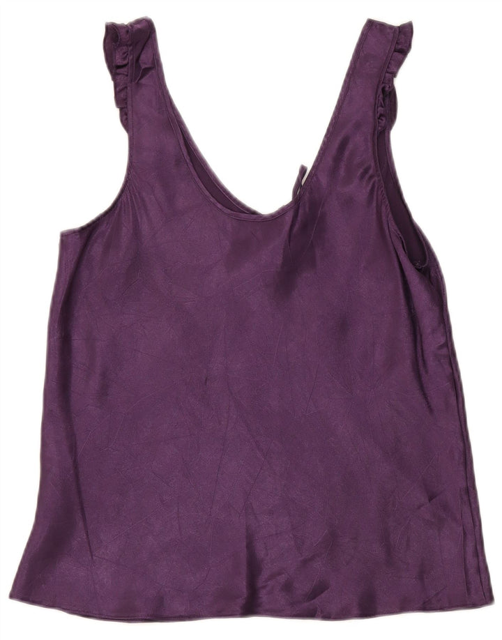 Marks & Spencer Cami Top pentru femei UK 14 Poliester violet mediu