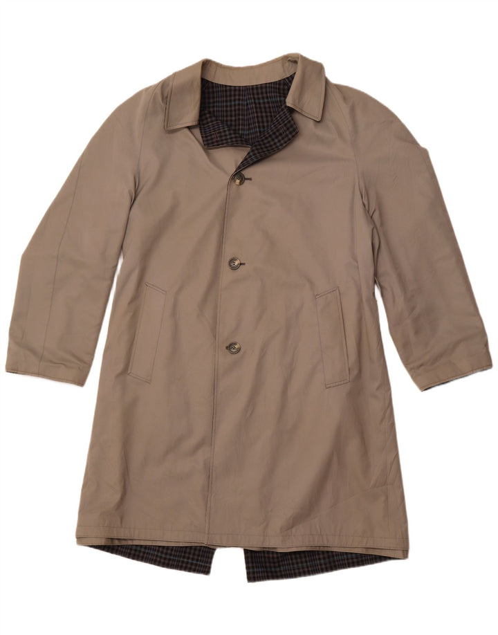 Trench reversibil pentru bărbați DIOLEN UK 40 mare, gri poliester cu carouri