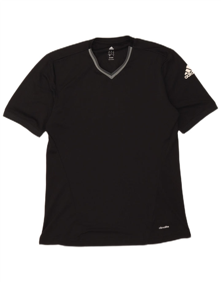 Tricou Adidas Climalite pentru bărbați Top mic poliester negru