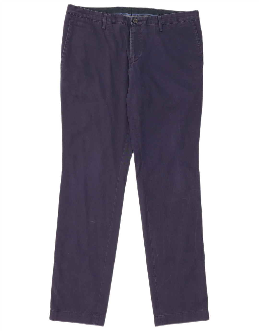 Pantaloni chino subțiri pentru bărbați HUGO BOSS EU 50 mari L34 L32 bumbac bleumarin