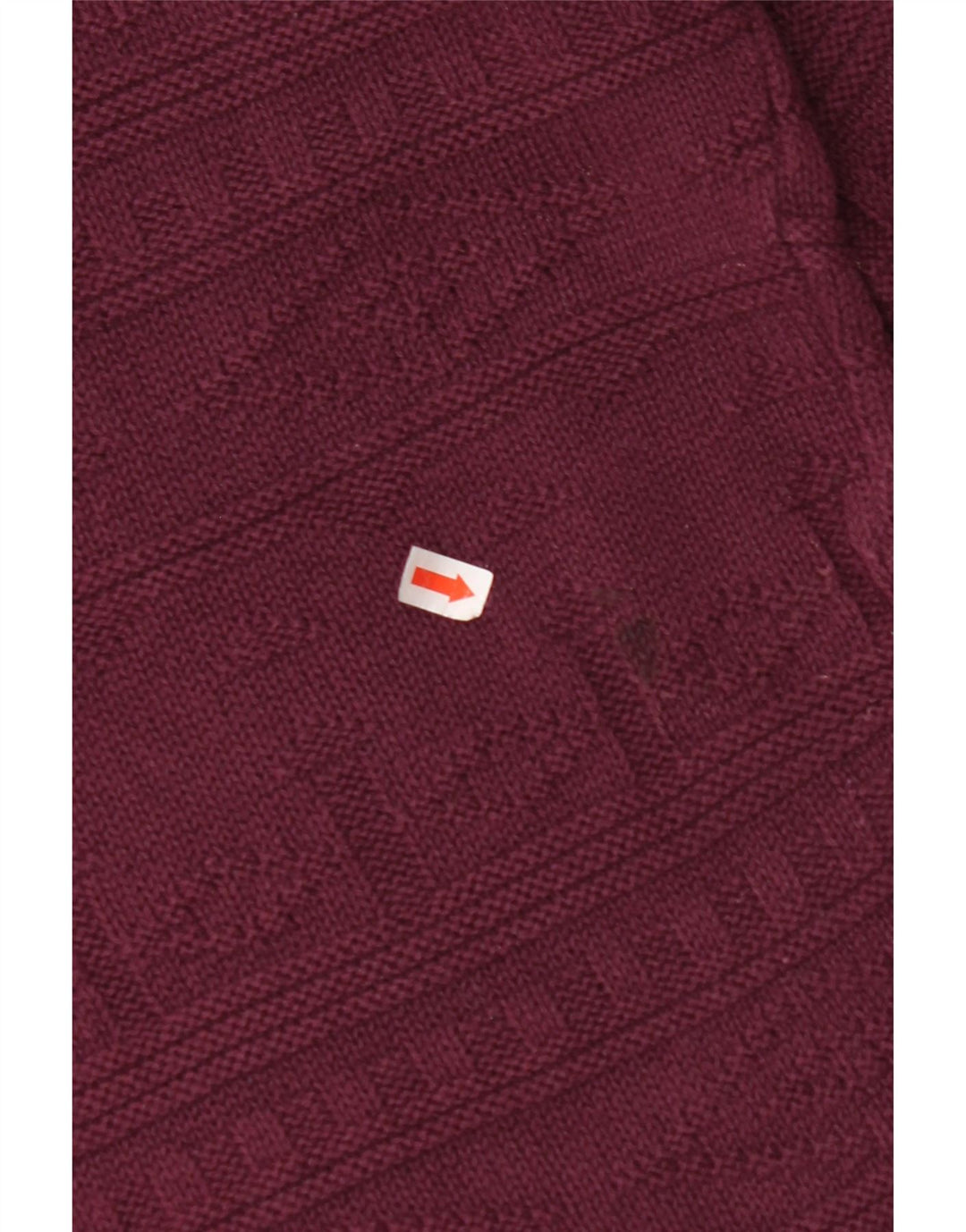 Pulover pentru bărbați VINTAGE cu gâtul turnat, mare, burgundă