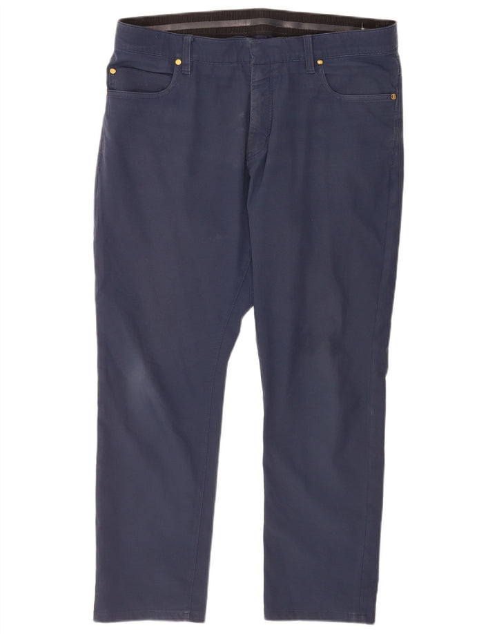Pantaloni casual drepti pentru bărbați Nike W36 L27 poliester bleumarin
