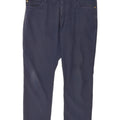 Pantaloni casual drepti pentru bărbați Nike W36 L27 poliester bleumarin