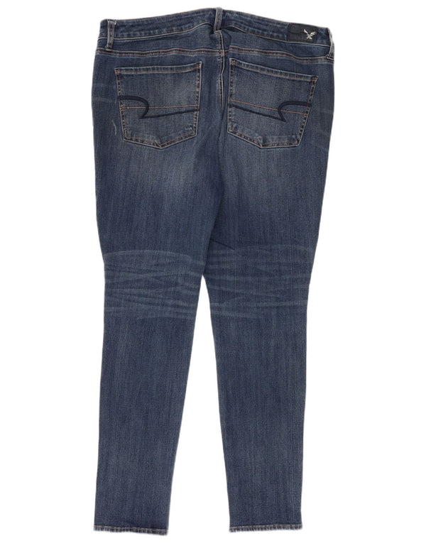 Blugi jegging pentru femei American Eagle UK 18 XL W38 L28 Bumbac albastru