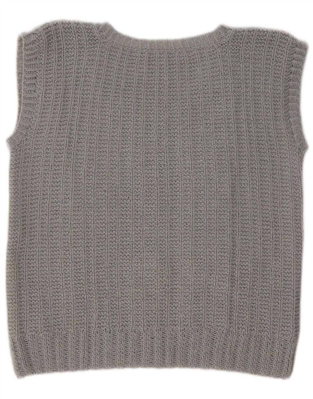 Vintage Womens Vest Tank Top UK 14 Medium Gri
