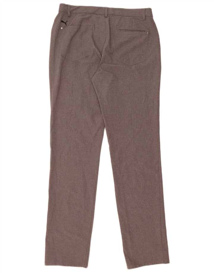 Pantaloni casual subțiri pentru bărbați Puma W34 L36 poliester gri