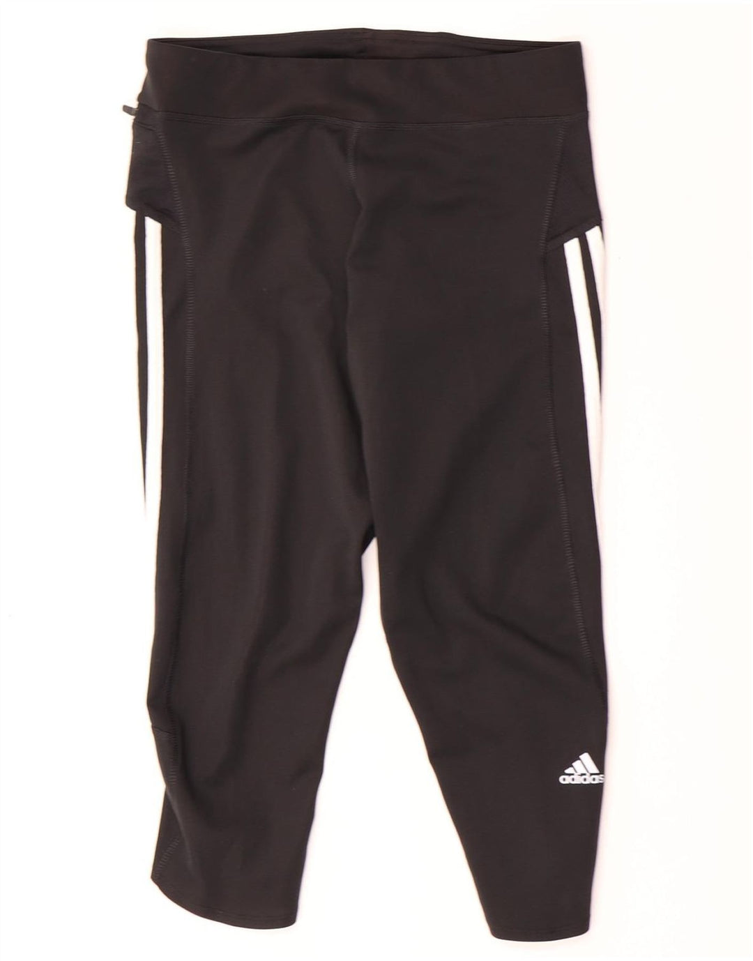 Leggings ADIDAS Climalite Capri pentru femei UK 12 Poliester mediu negru