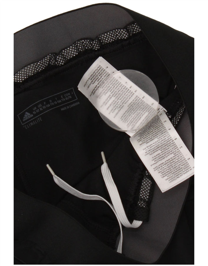 Pantaloni scurți sport adidas Climalite pentru băieți 15-16 ani poliester negru