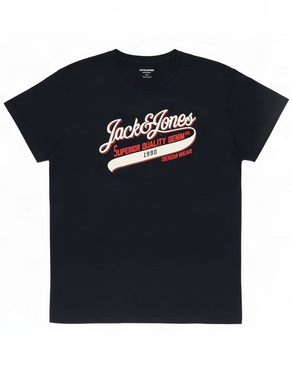 Jack & Jones Tricou grafic pentru bărbați Top 2XL Bumbac bleumarin