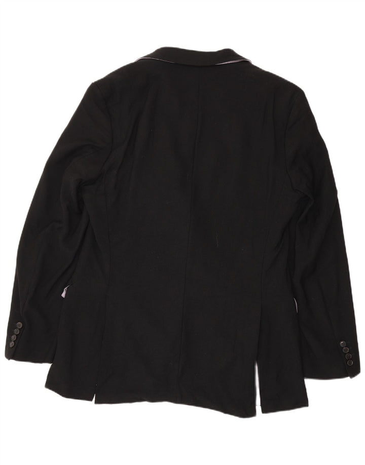 Blazer pentru bărbați Hugo Boss, cu 2 nasturi, UK 102, lână virgină mare, neagră