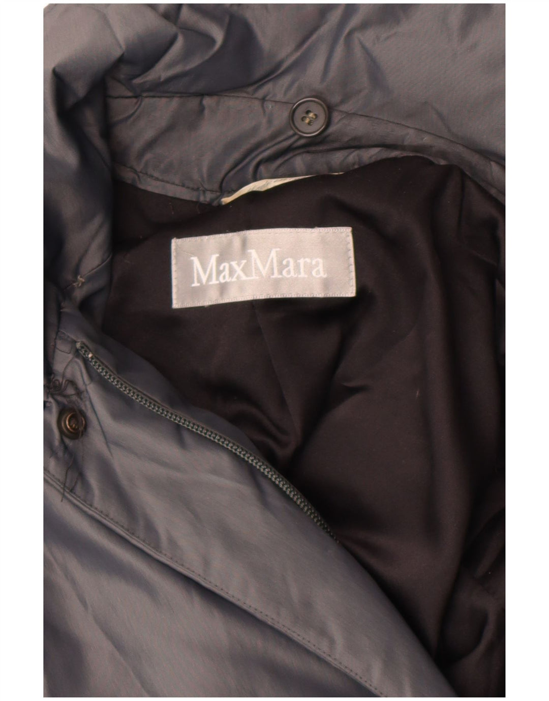 Jachetă Windbreaker pentru femei Max Mara UK 14 mare nailon gri