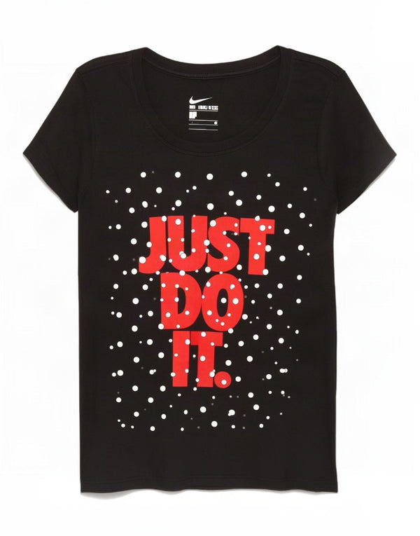Tricou grafic Nike pentru femei Top UK 10 Small Black Spot Bumbac