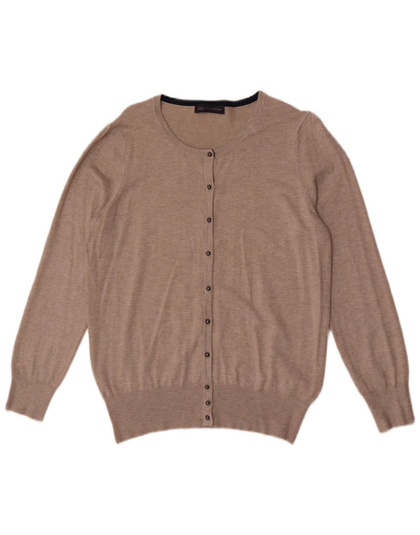 Pulover cardigan pentru femei Marks & Spencer UK 16 mare, bej, viscoză