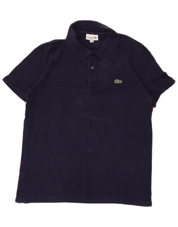 Tricou polo pentru bărbați LACOSTE Slim Fit Mărimea 6 XL Bumbac bleumarin