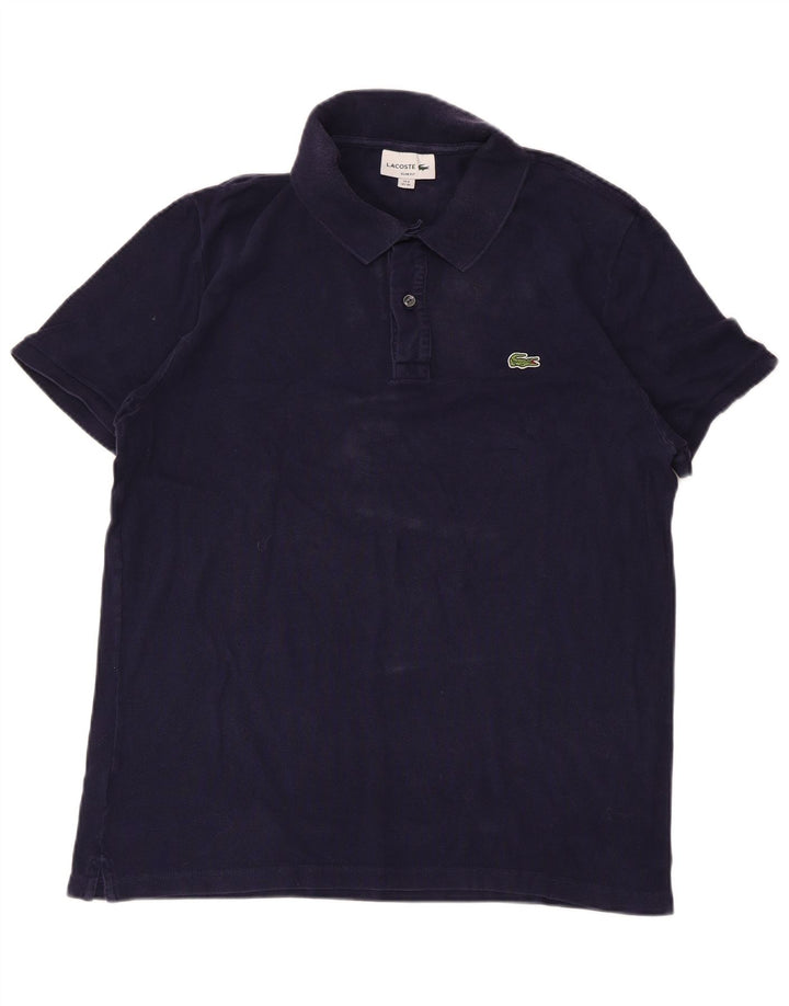 Tricou polo pentru bărbați LACOSTE Slim Fit Mărimea 6 XL Bumbac bleumarin