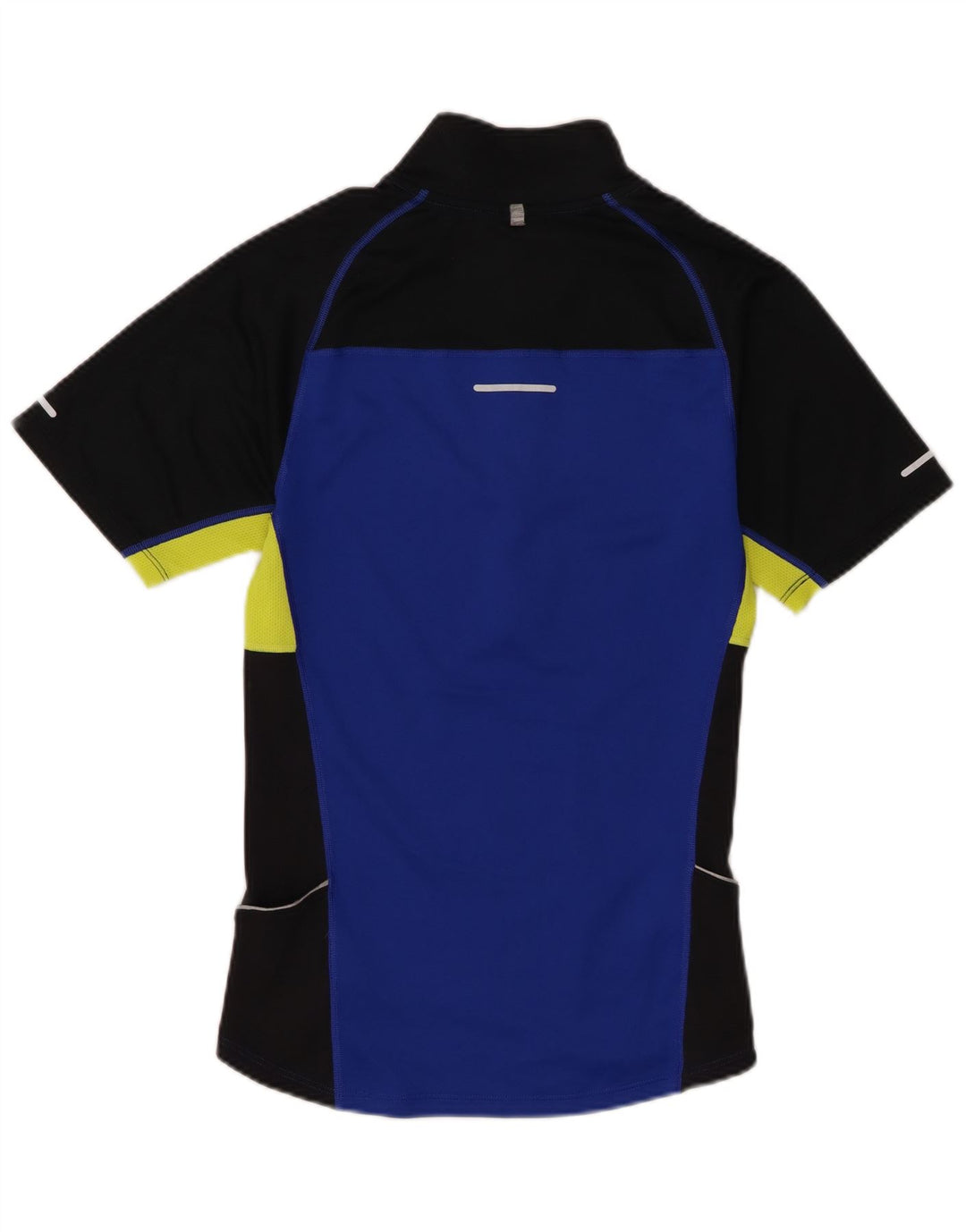Tricou pentru bărbați Nike Dri Fit cu fermoar și gât Top mic, albastru, poliester color bloc