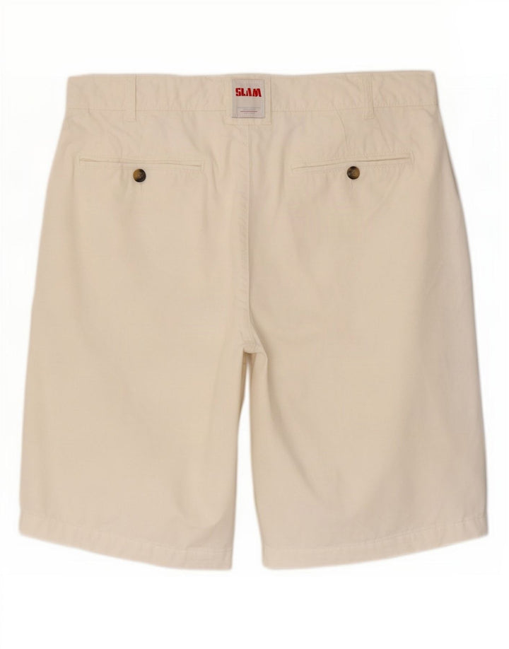 Pantaloni scurți chino pentru bărbați Slam IT 48 Medium W32 Bumbac alb