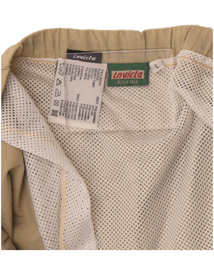 Pantaloni scurți de înot grafic pentru bărbați Invicta, mari, bej, poliamidă color bloc