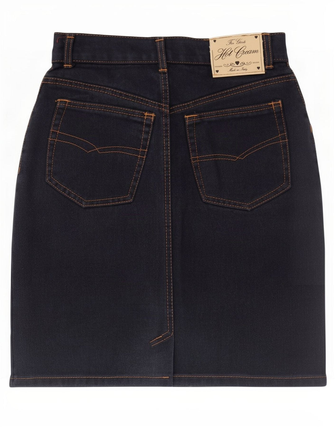 Fusta de blugi vintage pentru femei IT 44 Medium W30 Bleumarin
