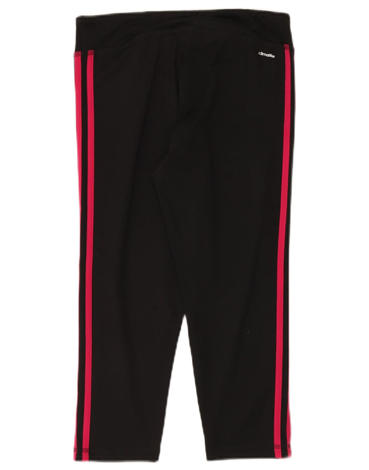 Adidas Climalite Crop Leggings pentru femei UK 12/14 Poliester mediu negru
