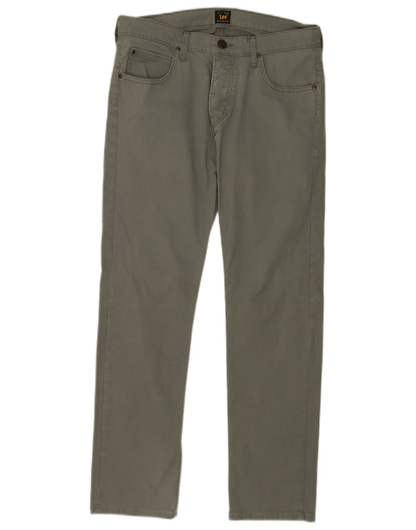 Pantaloni casual Lee Powell Slim pentru bărbați L33 L29, bumbac verde