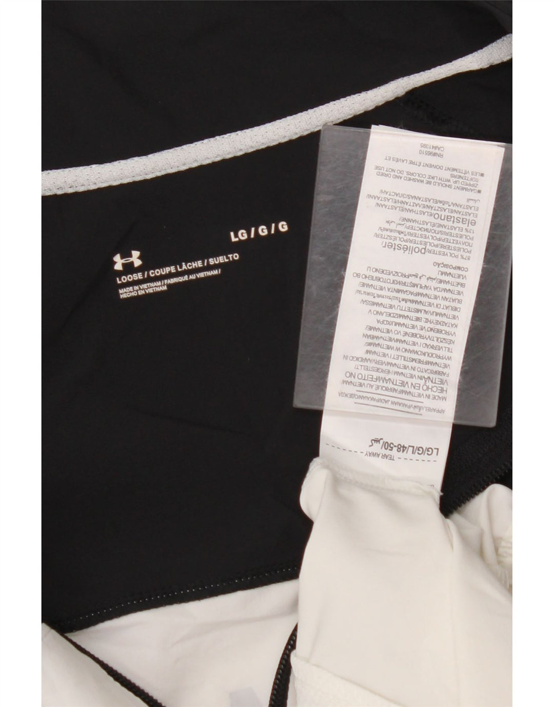 Pulover pentru femei UNDER ARMOUR Top de trening UK 16 Large White Colorblock