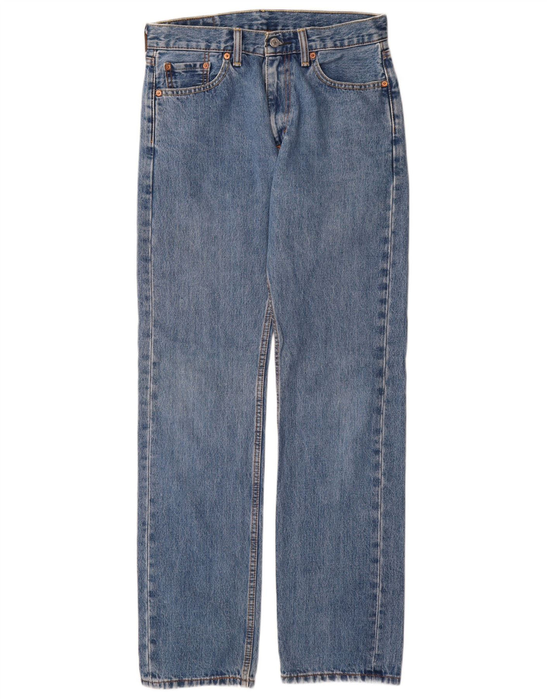 Blugi drepti pentru bărbați Levi's 505 W30 L34 Bumbac albastru