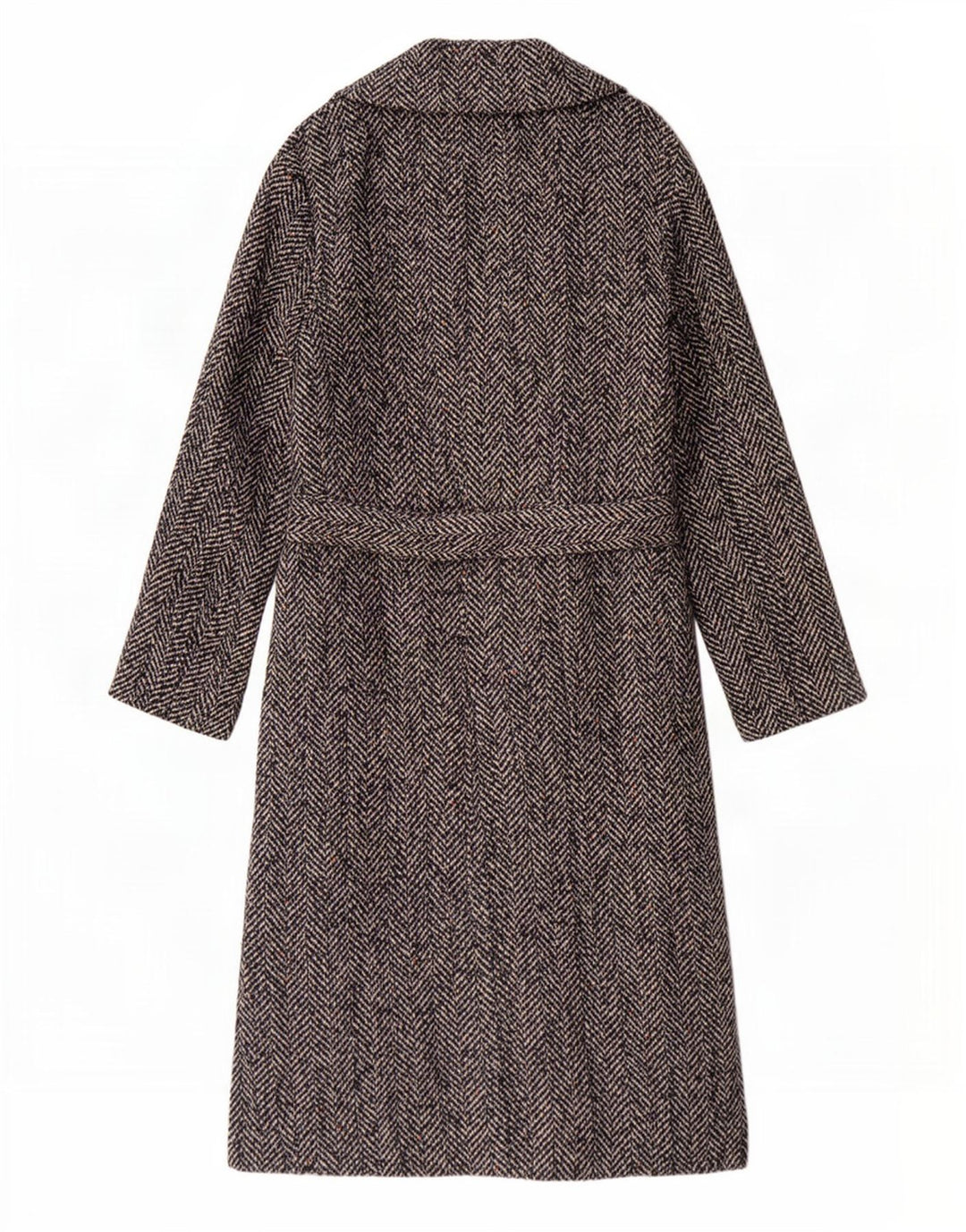 Topshop pardesiu supradimensionat pentru femei UK 8 Small Black Herringbone