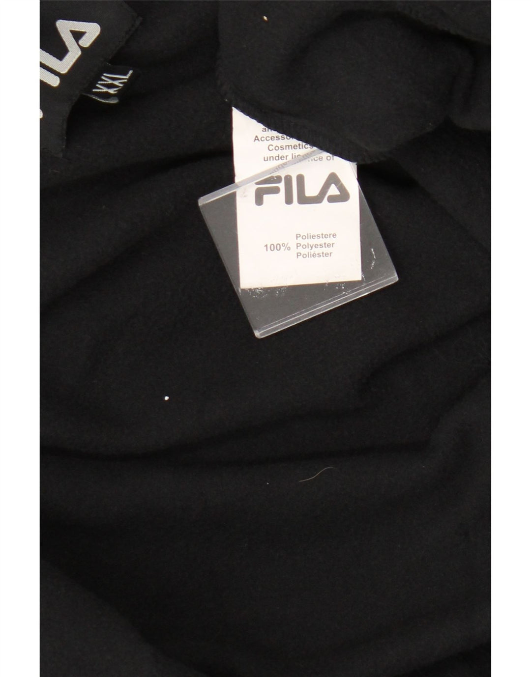 Jachetă Windbreaker pentru bărbați cu glugă Fila UK 44 2XL Poliester negru