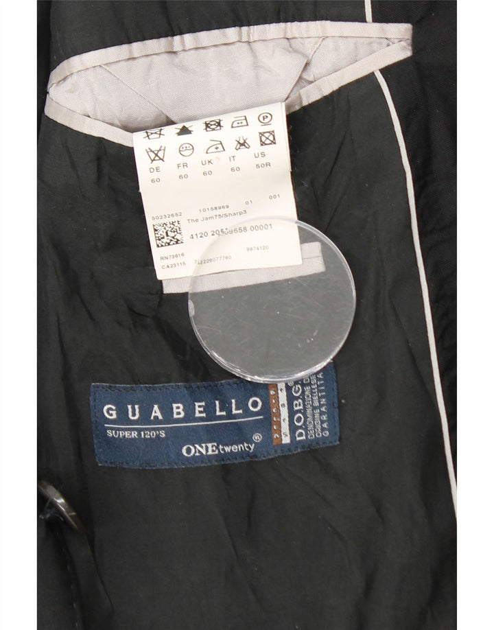 Jachetă blazer Guabello cu 2 nasturi pentru bărbați HUGO BOSS UK 40, mare, neagră, viscoză