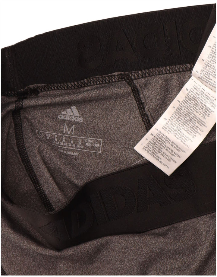 Leggings grafic Adidas pentru femei Marea Britanie 12/14 Gri mediu Poliester color bloc
