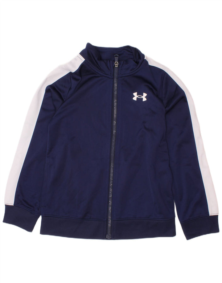 Jachetă de trening pentru băieți UNDER ARMOUR 6-7 ani, albastru bleumarin