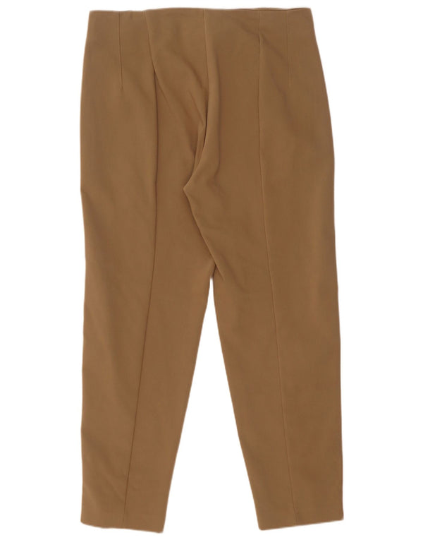 Massimo Dutti Pantaloni casual de damă cu talie înaltă EU 42 Large W32 L27 Bej