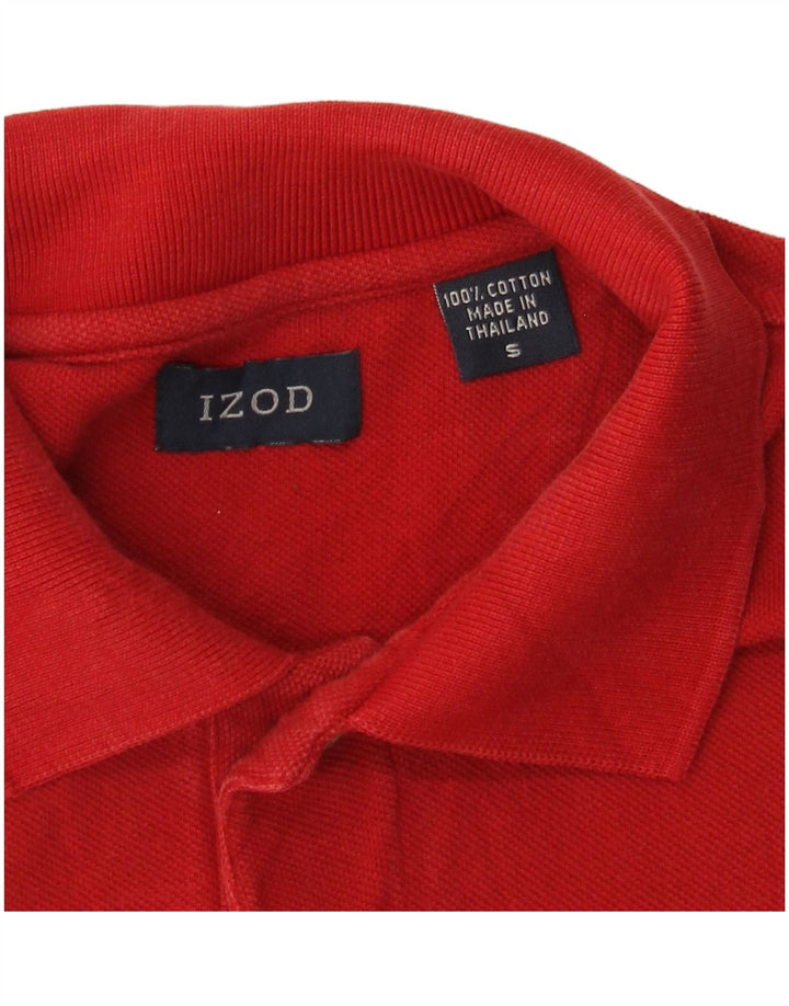 Tricou polo IZOD pentru bărbați, bumbac roșu mic