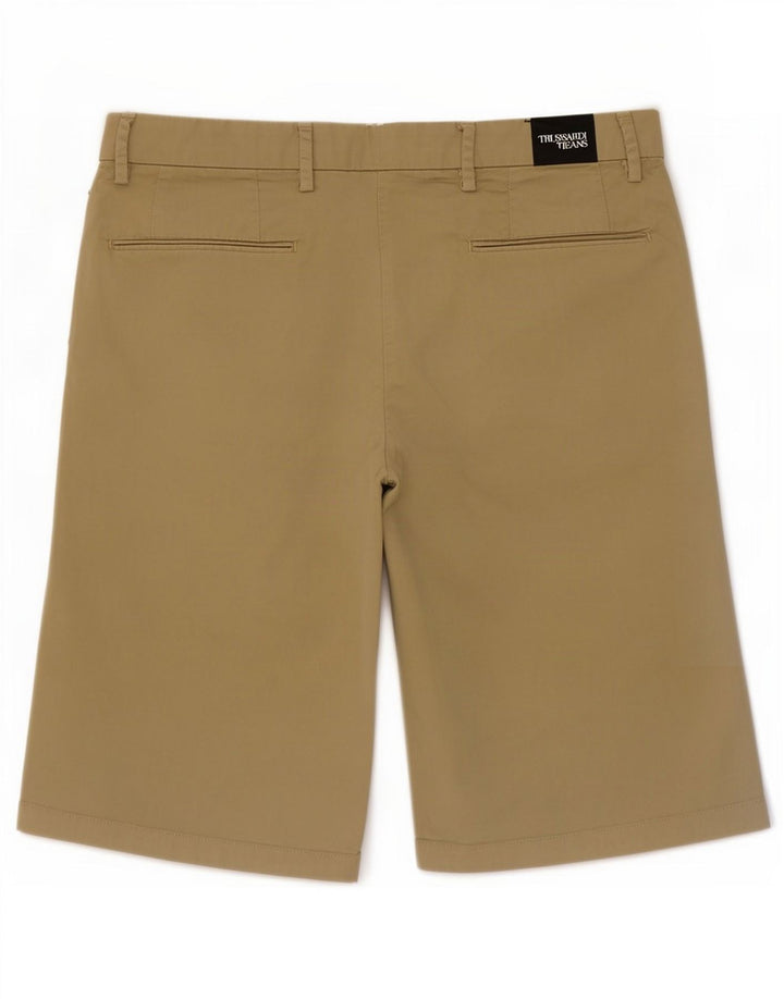 Trussardi Pantaloni scurti chino pentru femei W30 bumbac mediu bej