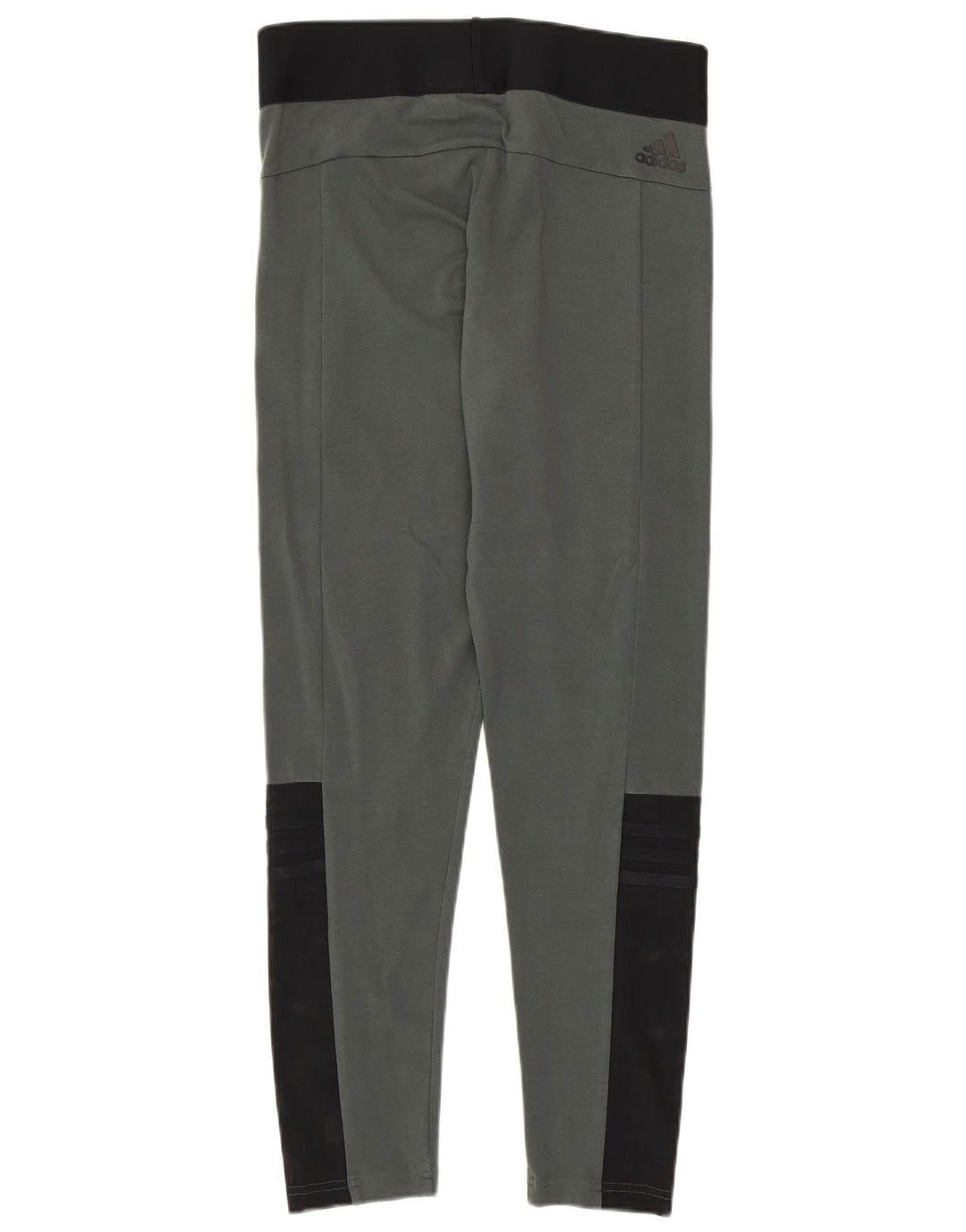 Leggings pentru femei Adidas UK 12/14, bumbac color bloc, gri mediu