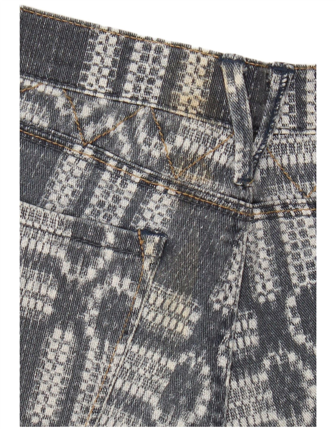 Pantaloni scurți din denim Roxy pentru femei US 7 Medium W30 Blue Geometric