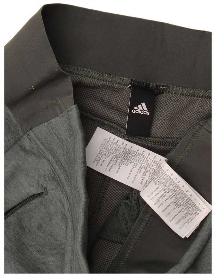 Pantaloni de trening Adidas pentru femei UK 14 Poliester verde mare
