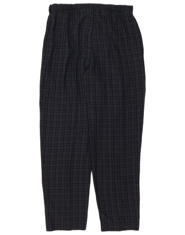Pantaloni casual pentru femei Marks & Spencer UK 12 Medium W30 L29 Bleumarin Check