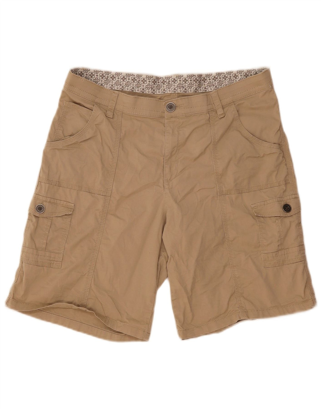 Pantaloni scurti cargo vintage pentru femei US14 W34 Kaki Bumbac