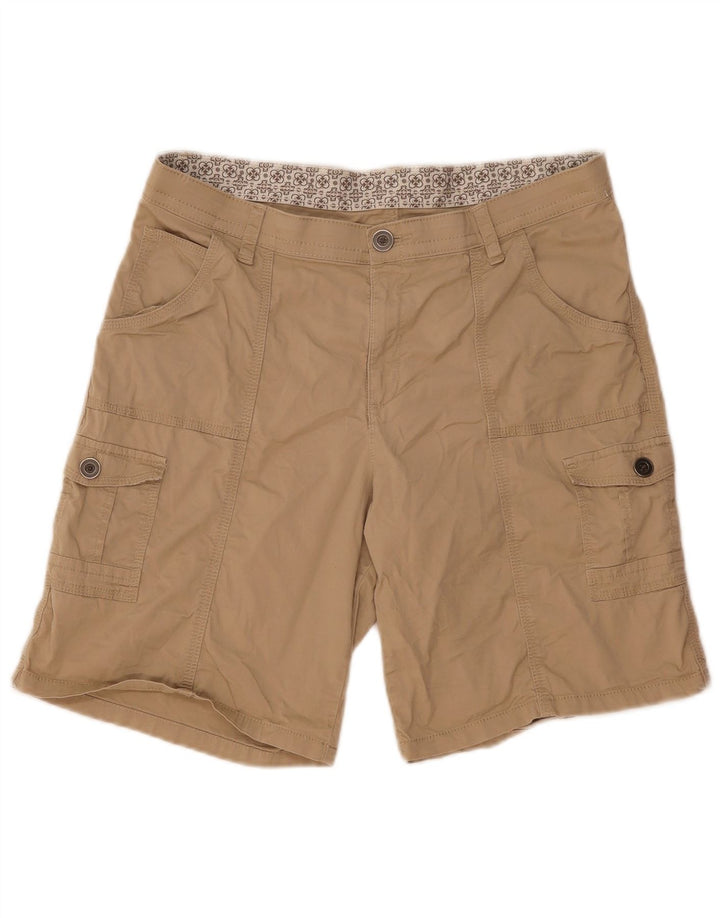 Pantaloni scurti cargo vintage pentru femei US14 W34 Kaki Bumbac