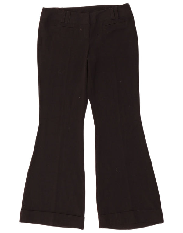 Topshop Pantaloni casual Flare pentru femei UK 12 Medium W32 L33 Poliester negru