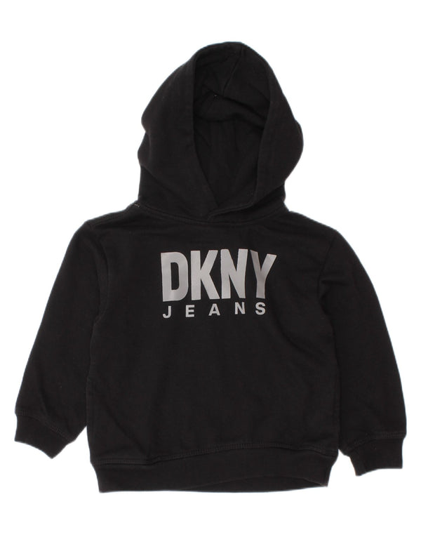 Dkny Baby Boys Pulover cu glugă grafic 18-24 luni Bumbac negru