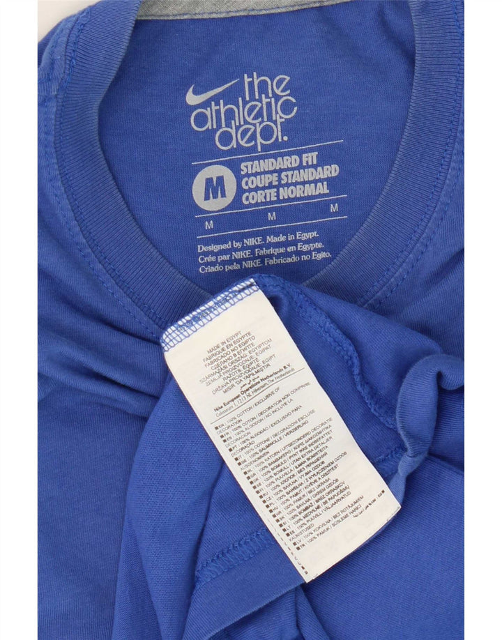Tricou pentru femei Nike Standard Fit Top din bumbac albastru mediu